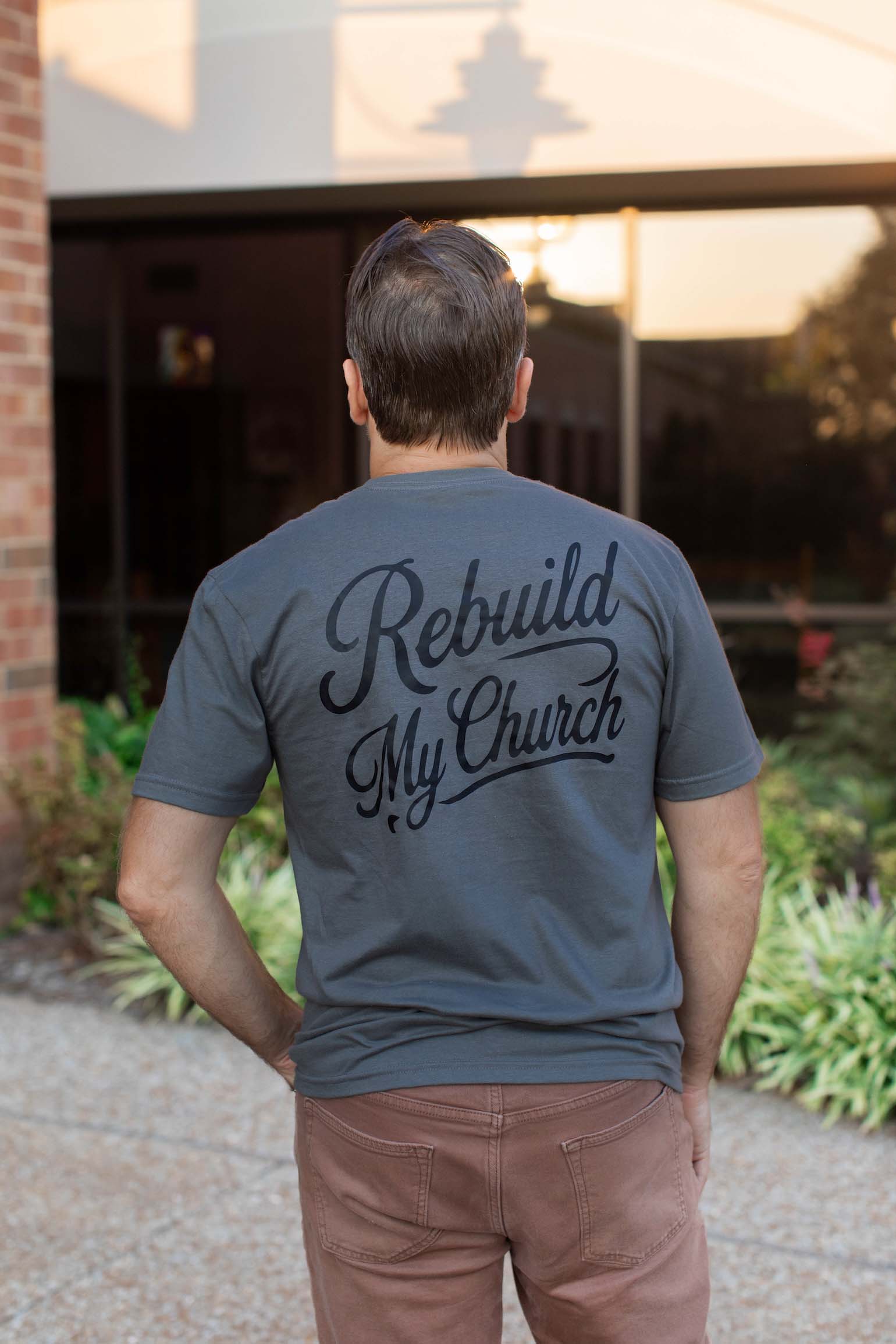Rebuild My Church - St. Francis of Assisi Adult T-Shirt