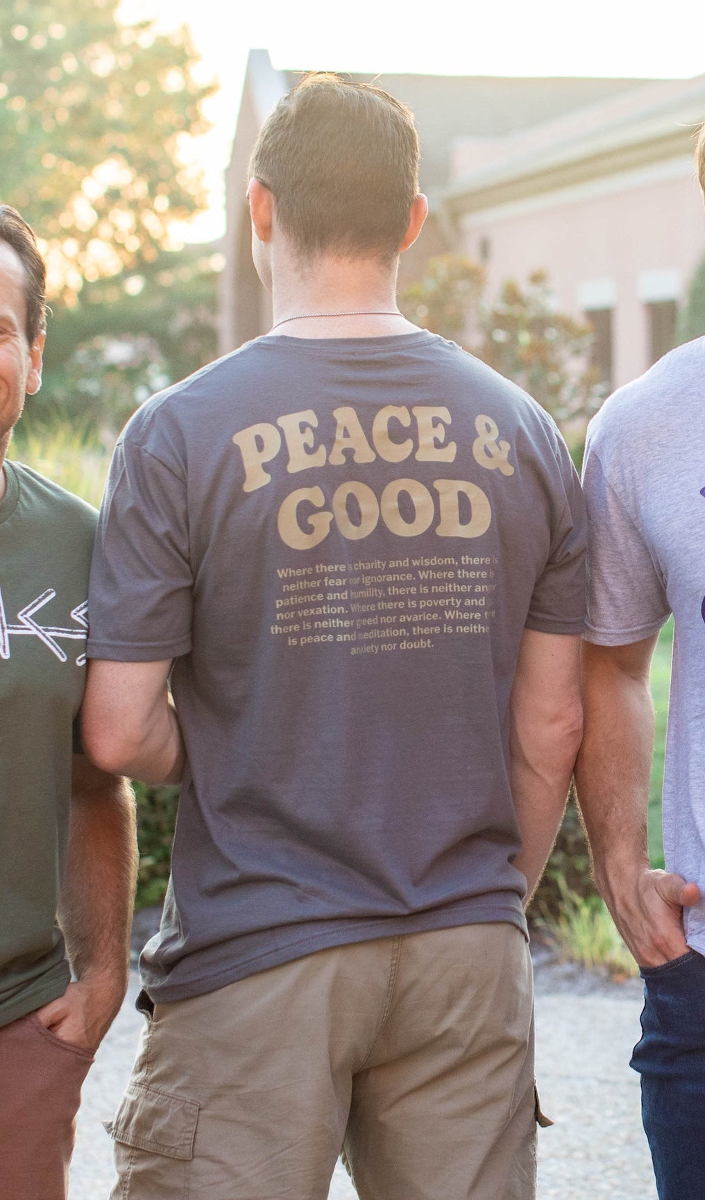 Peace and Good - St. Francis of Assisi Adult T-Shirt