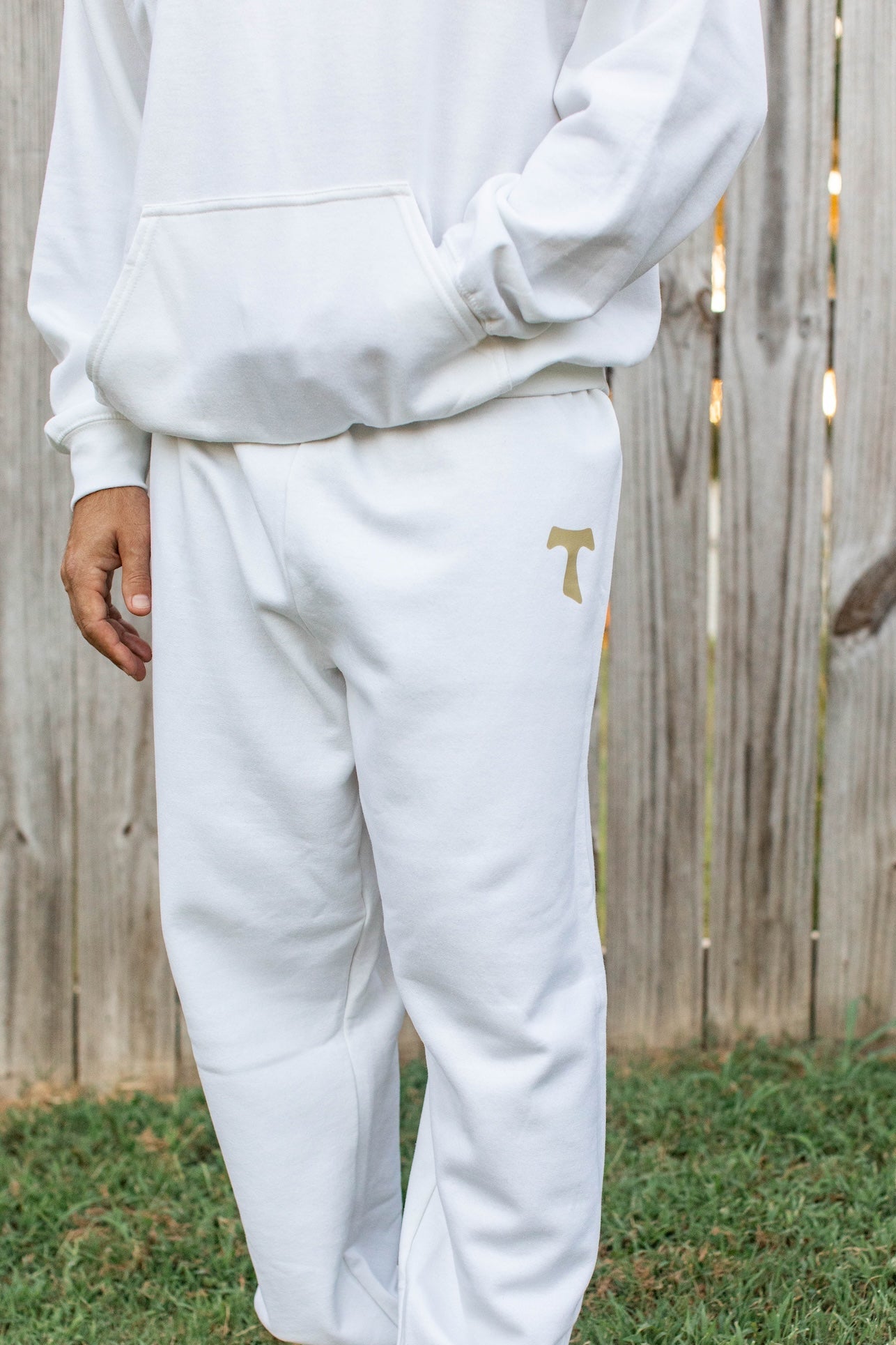 Tau - St. Francis of Assisi Adult Sweatpants