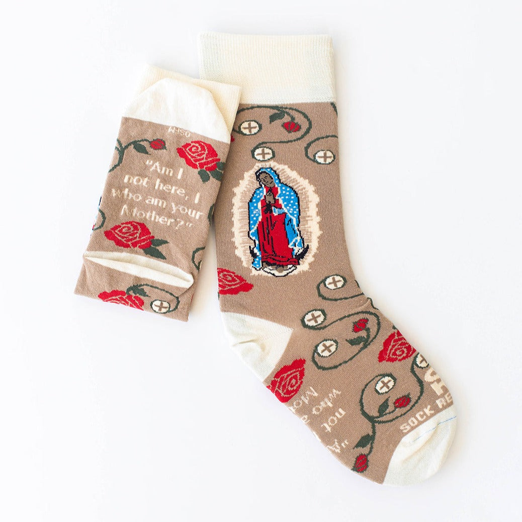 Our Lady of Guadalupe & The Eucharist Adult Socks