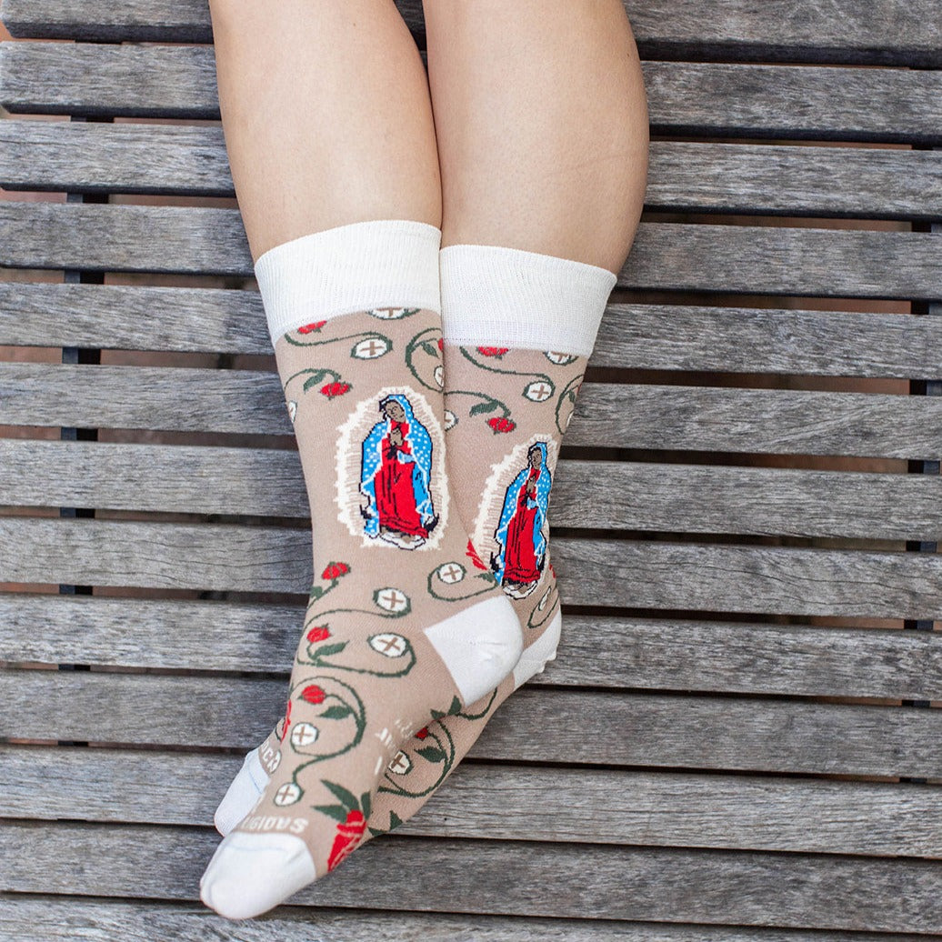 Our Lady of Guadalupe & The Eucharist Adult Socks