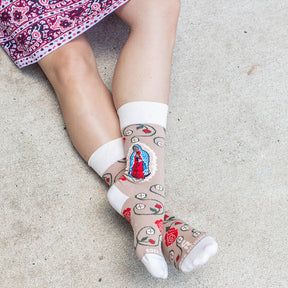 Our Lady of Guadalupe & The Eucharist Adult Socks