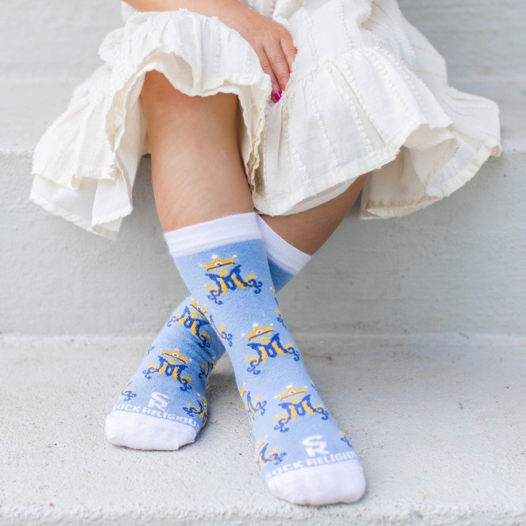 Marian Monogram Kids Socks