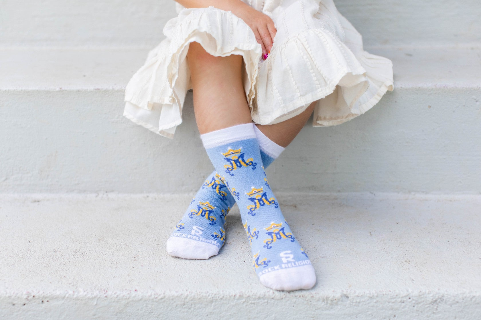 Marian Monogram Kids Socks