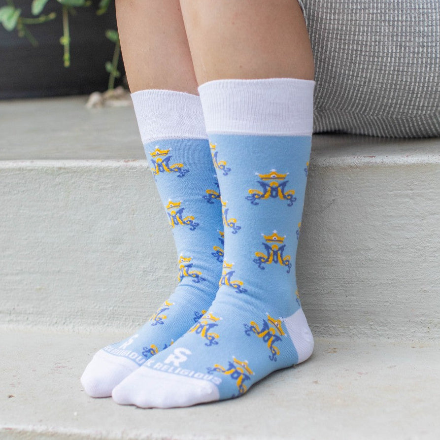 Marian Monogram Adult Socks