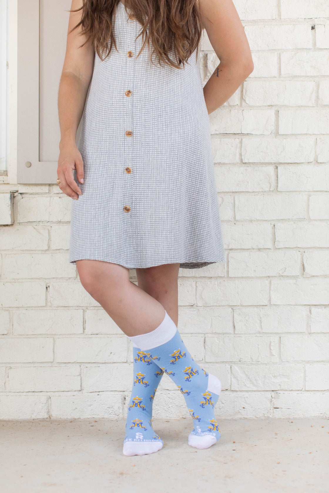 Marian Monogram Adult Socks
