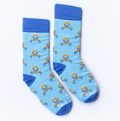 Marian Monogram Socks | Sock Religious | Lent Socks , Papal Socks ...