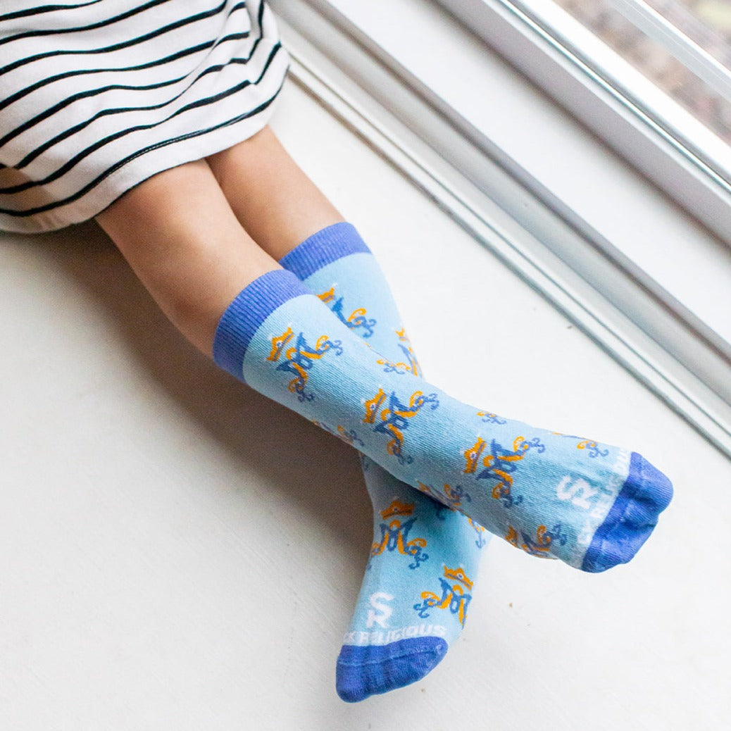 Marian Monogram Kids Socks