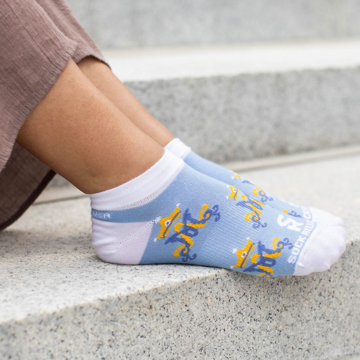 Marian Monogram No Show Socks