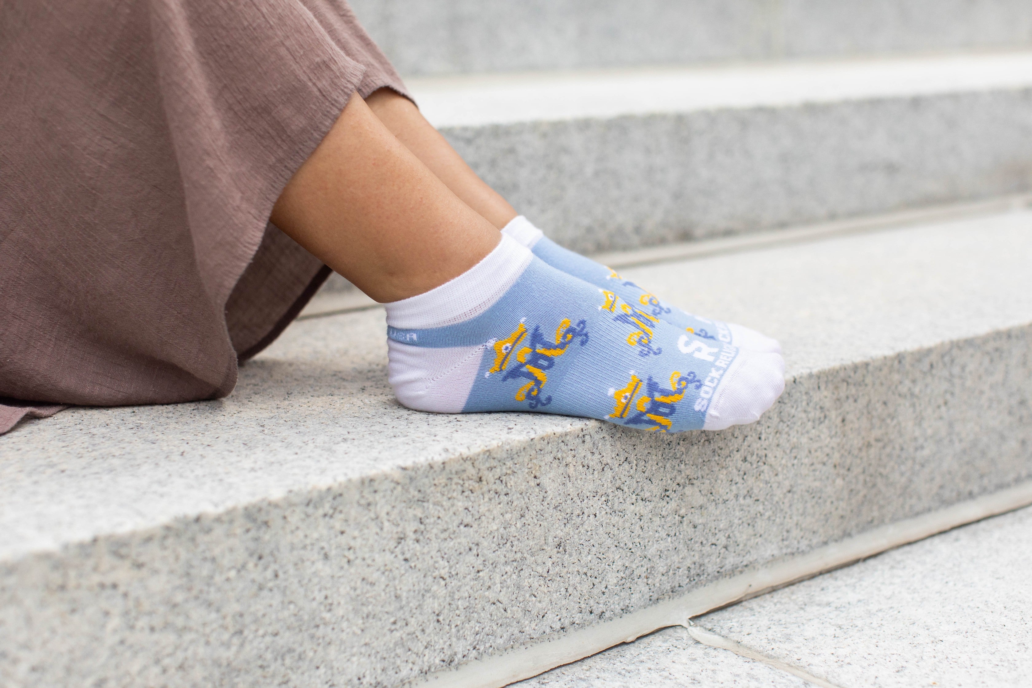 Marian Monogram No Show Socks