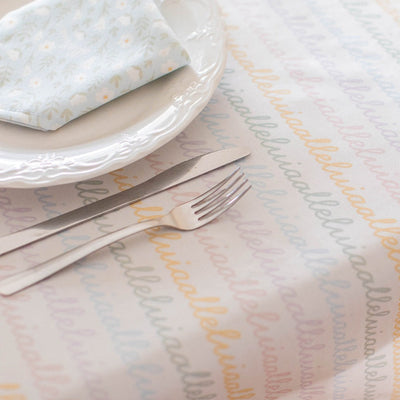 Easter Alleluia Tablecloth