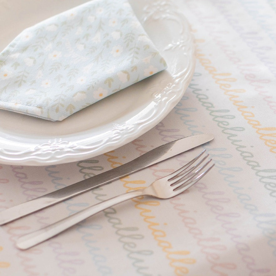 Easter Alleluia Tablecloth