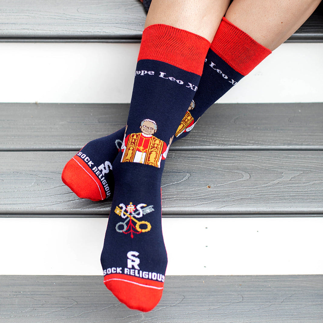 Pope Leo XIV Adult Socks