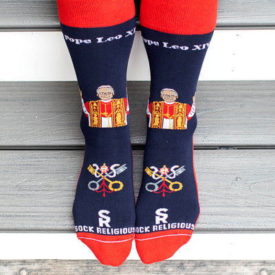 Dad + Kid: Pope Leo XIV Socks – Matching Set