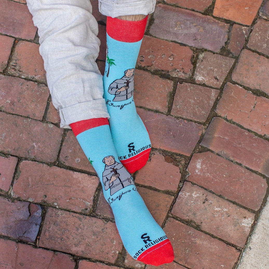 St. Junipero Serra Adult Socks