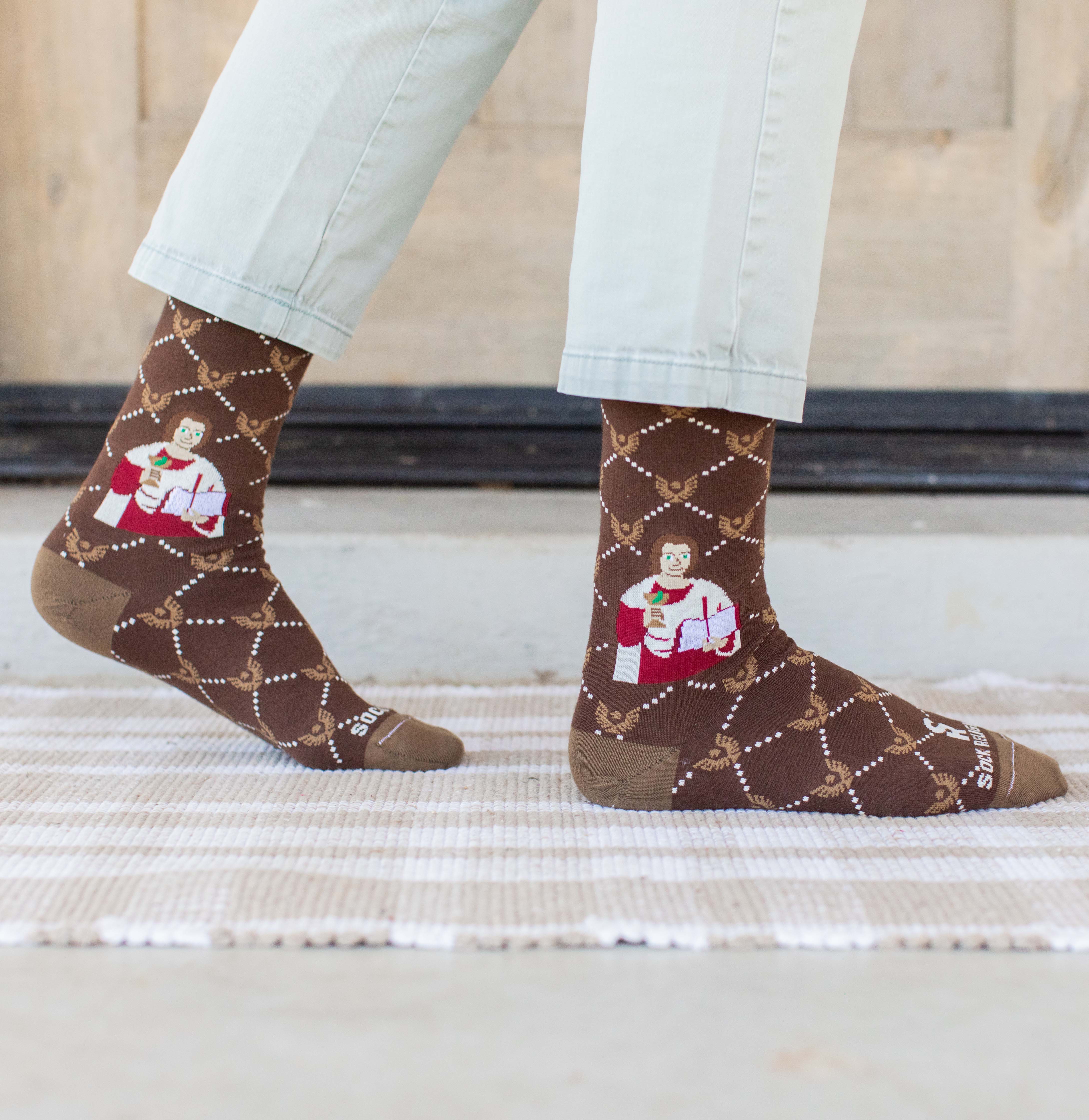 St. John the Evangelist Adult Socks
