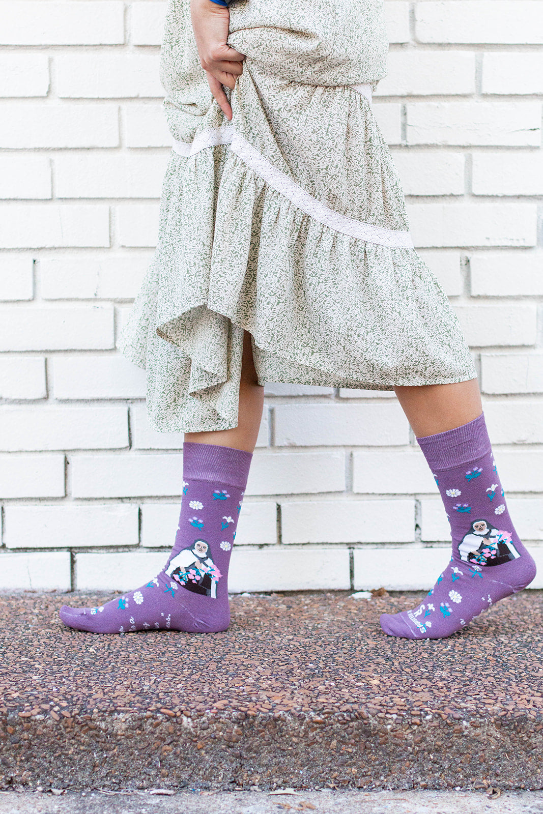 St. Therese Wildflowers Adult Socks