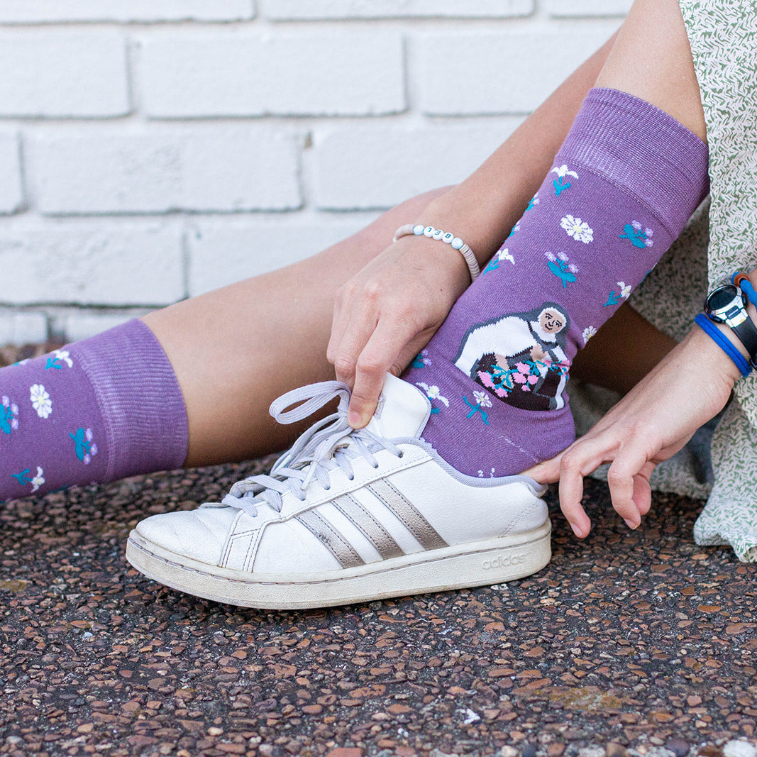 St. Therese Wildflowers Adult Socks