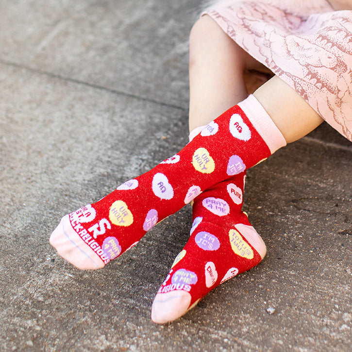 Candy Hearts Kids Socks