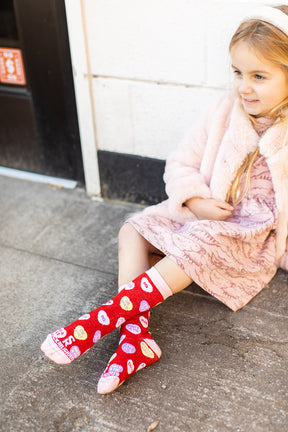 Candy Hearts Kids Socks