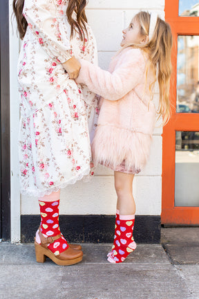 Candy Hearts Adult Socks