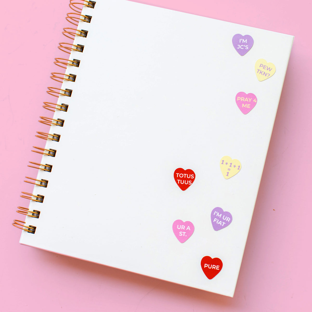 Candy Hearts Sticker Sheet