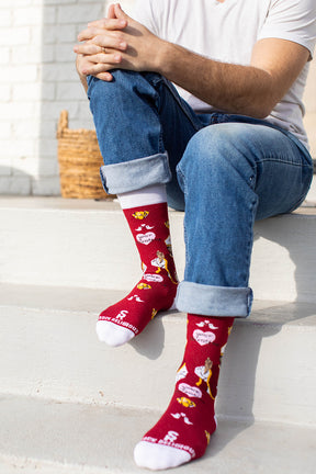 St. Valentine Adult Socks