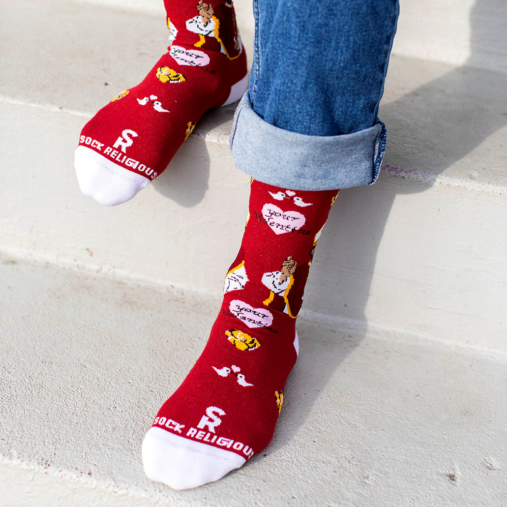 St. Valentine Adult Socks