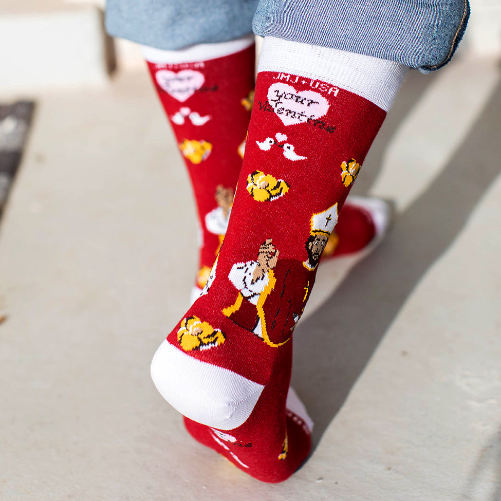 St. Valentine Adult Socks