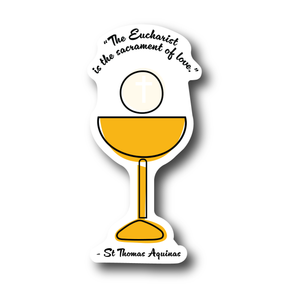 The Sacrament of Love - St. Thomas Aquinas Sticker