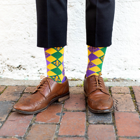 Mardi Gras Adult Socks