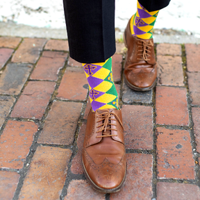 Mardi Gras Adult Socks