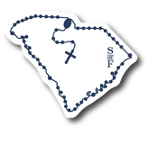 South Carolina Catholic Rosary Sticker