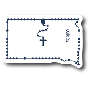 South Dakota Catholic Rosary Sticker