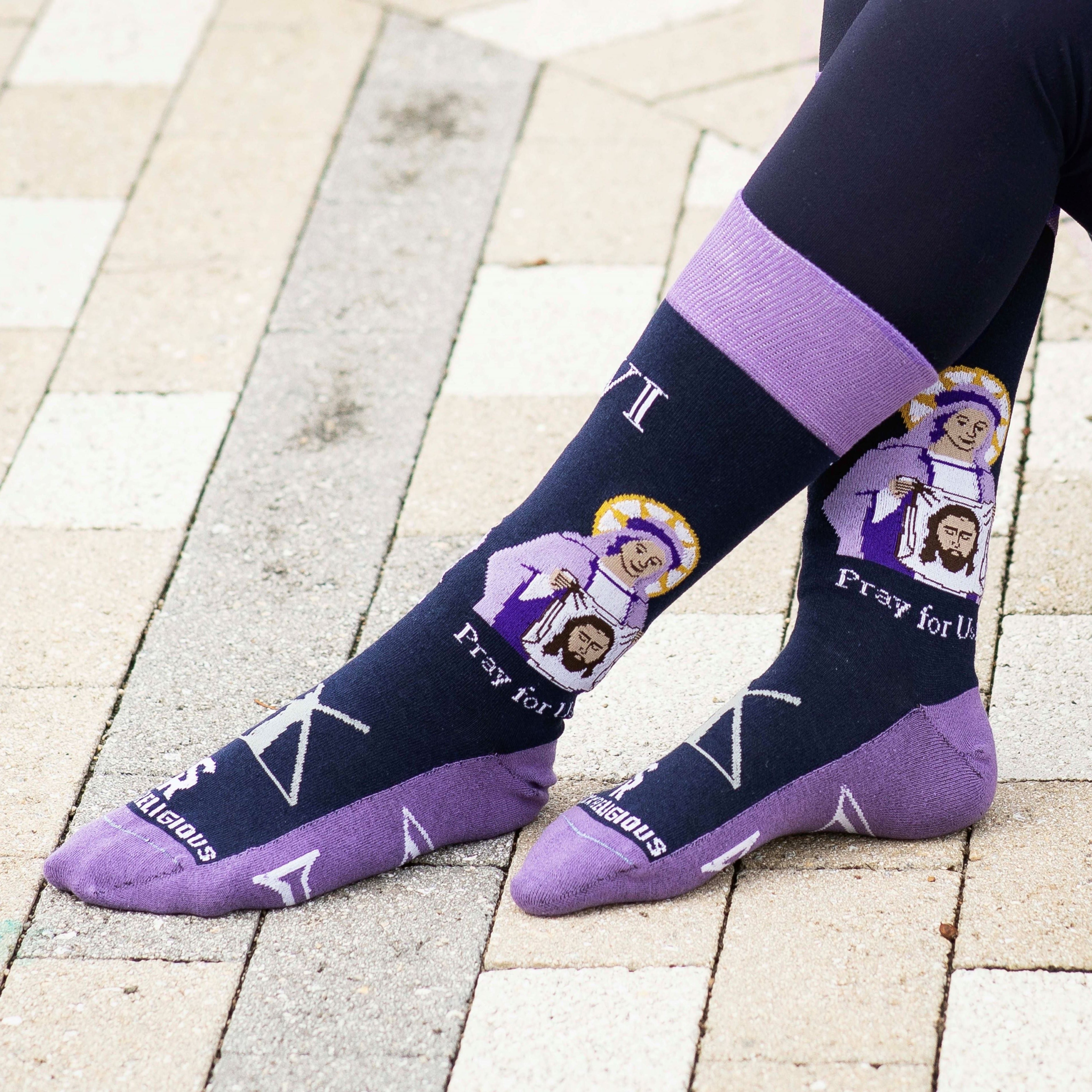 St. Veronica Adult Socks | Sock Religious | Lent Socks , Papal