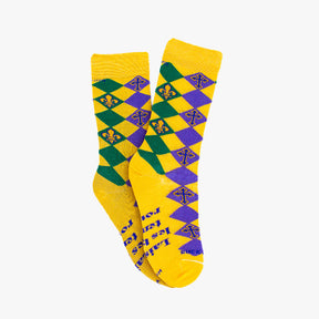 Mardi Gras Adult Socks