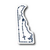 Delaware Catholic Rosary Sticker