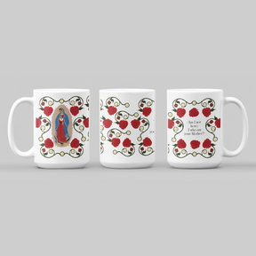 Our Lady of Guadalupe & The Eucharist Coffee Mug - 15 oz.