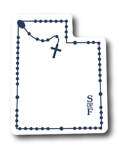 Utah Catholic Rosary Sticker