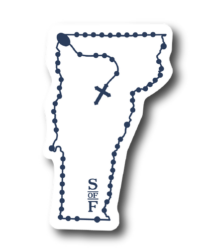 Vermont Catholic Rosary Sticker