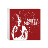 Merry Me-mas  5x5 Wood Block | Catholic Gifts & Decor-0