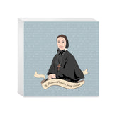 Mother Cabrini  5x5 Wood Block | Catholic Gifts & Decor-0