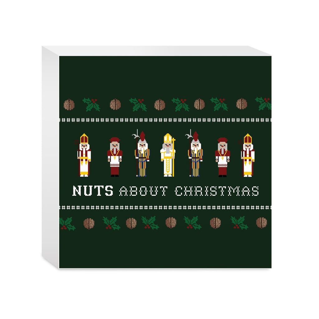 Nuts About Christmas  5x5 Wood Block | Catholic Gifts & Decor-0