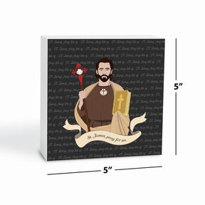 St. James  5x5 Wood Block | Catholic Gifts & Decor-6