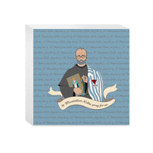 St. Maximilian Kolbe  5x5 Wood Block | Catholic Gifts & Decor-0