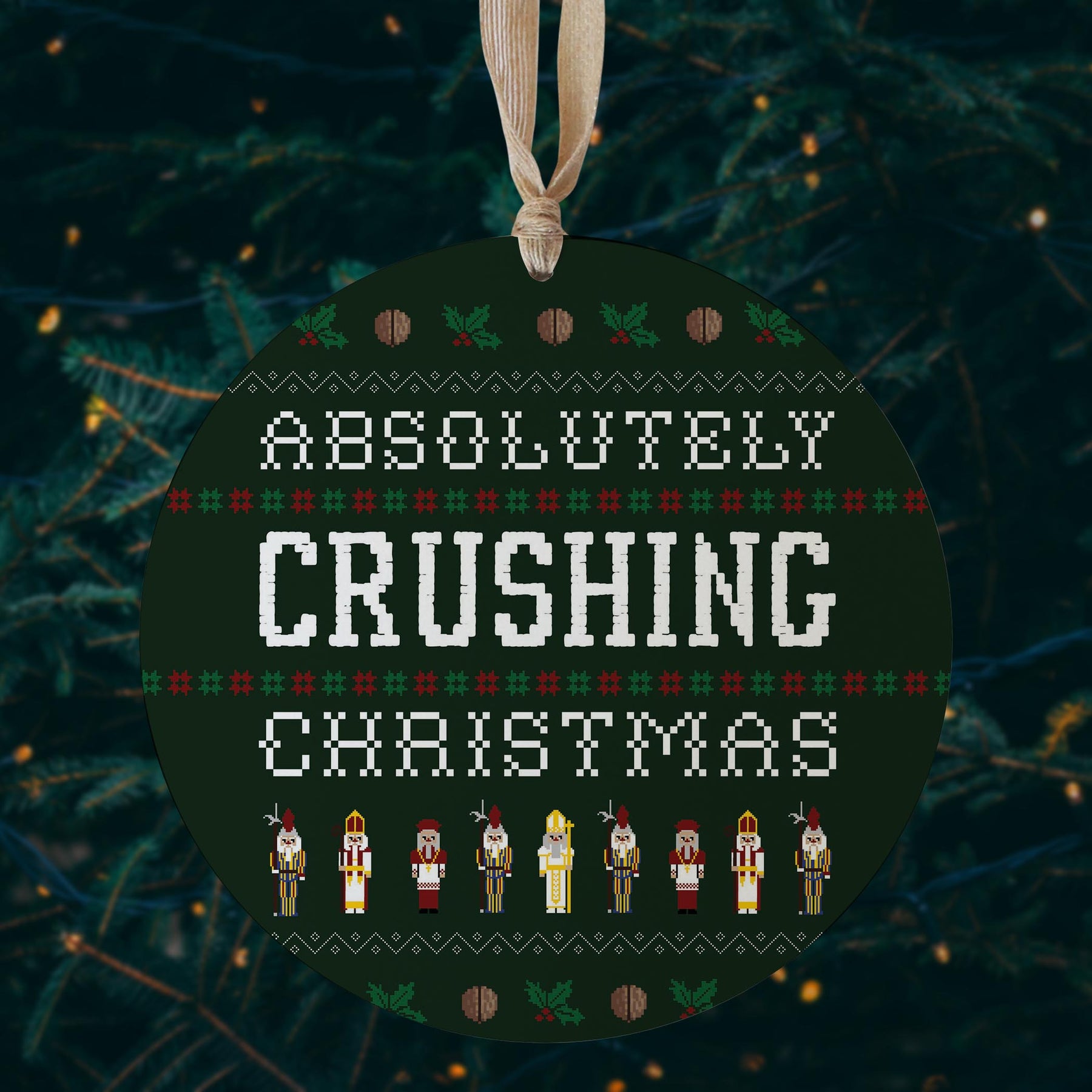 Absolutely Crushing Christmas  8" Hanging Sign | Catholic Gifts & Decor-2