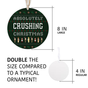 Absolutely Crushing Christmas  8" Hanging Sign | Catholic Gifts & Decor-5