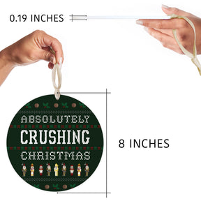 Absolutely Crushing Christmas  8" Hanging Sign | Catholic Gifts & Decor-6