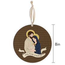 Holy Family  8" Hanging Sign | Catholic Gifts & Decor-1