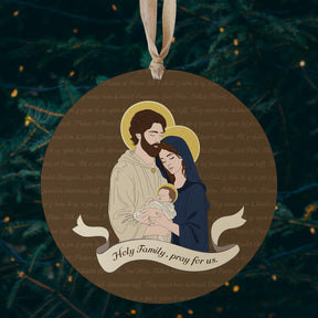 Holy Family  8" Hanging Sign | Catholic Gifts & Decor-2